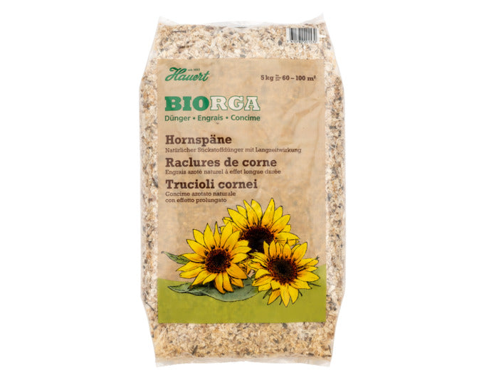 HAUERT Hornspäne Biorga 5 kg in  präsentiert im Onlineshop von KAQTU Design AG. Gartenpflege ist von HAUERT