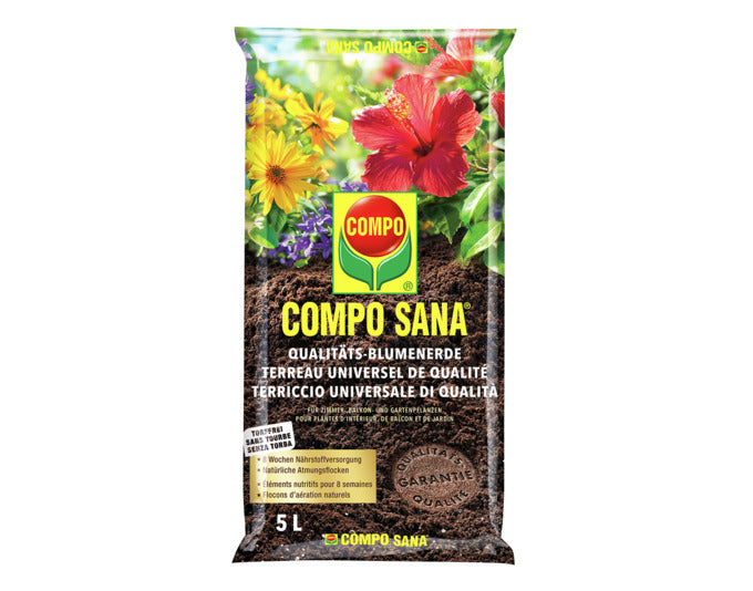 COMPO Qualitäts-Blumenerde Compo Sana 5 l in  präsentiert im Onlineshop von KAQTU Design AG. Gartenpflege ist von COMPO