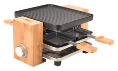 KOENIG Raclettegrill Bamboo 4 Personen