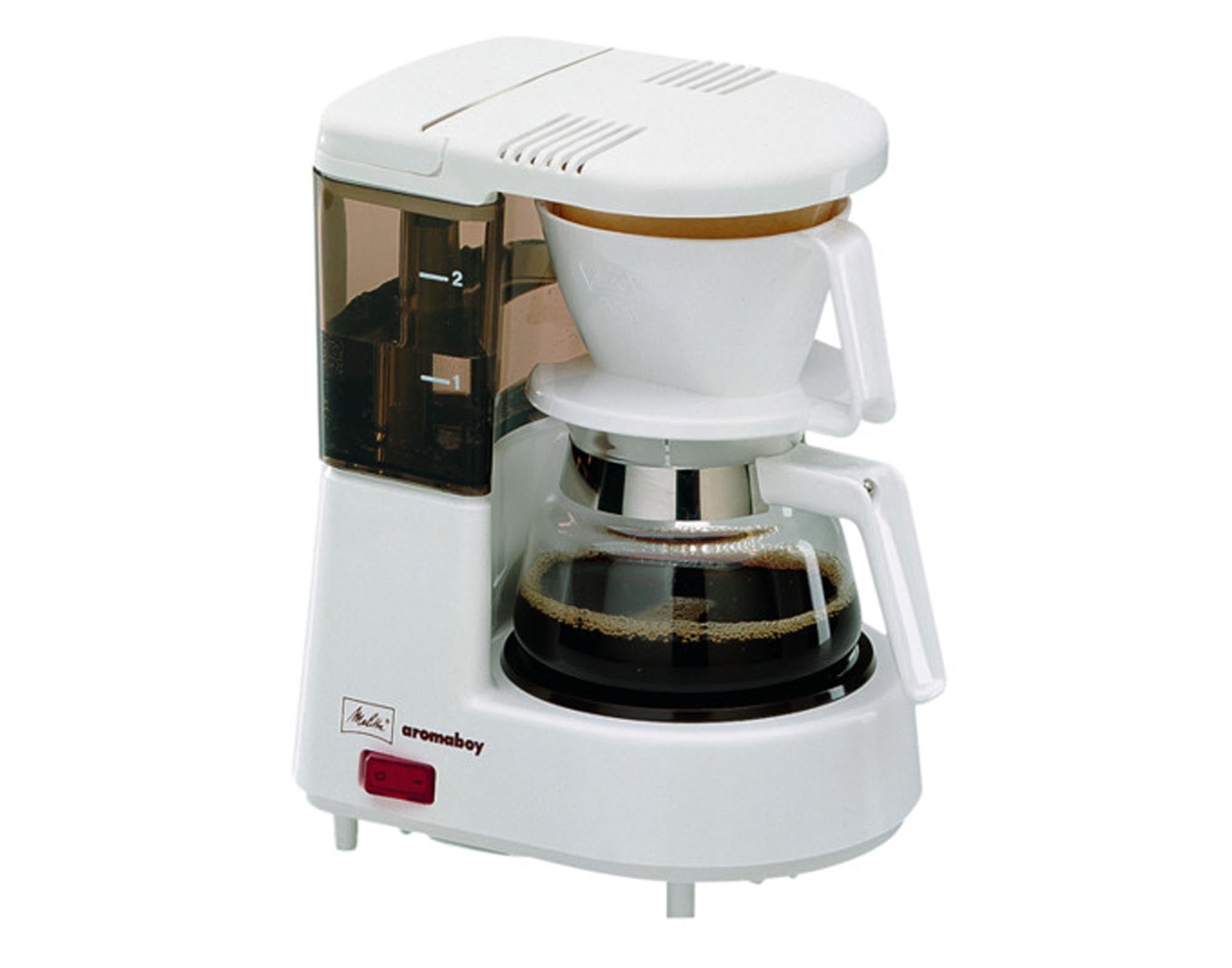 Entdecken Sie die MELITTA Kaffeemaschine Aromaboy: kompakt, elegant und ideal für 2 Tassen. Perfekter Kaffeegenuss für Kaffeeliebhaber!