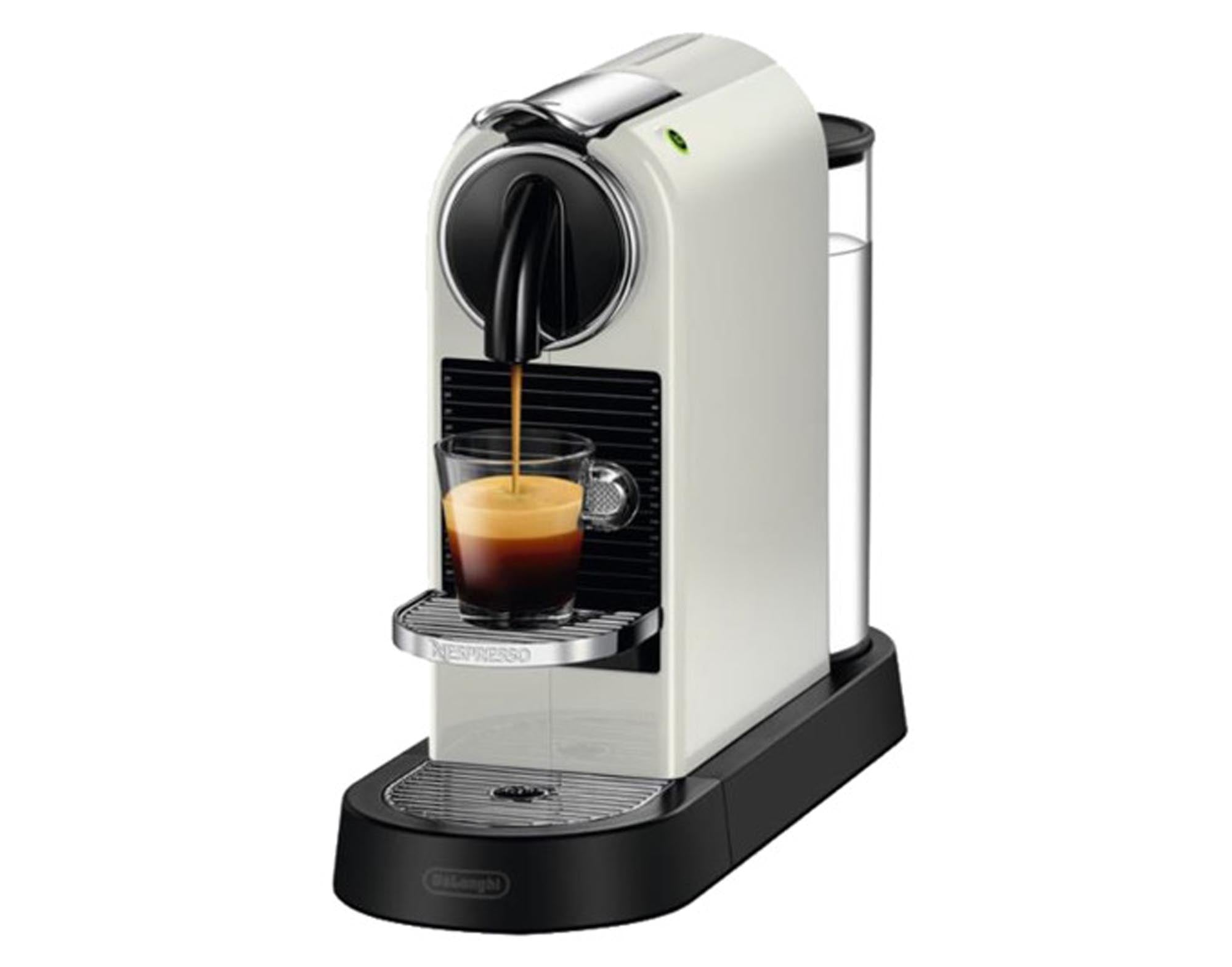 DELONGHI Nespresso Kaffeemaschine Citiz white in White präsentiert im Onlineshop von KAQTU Design AG. Küchengerät ist von DELONGHI