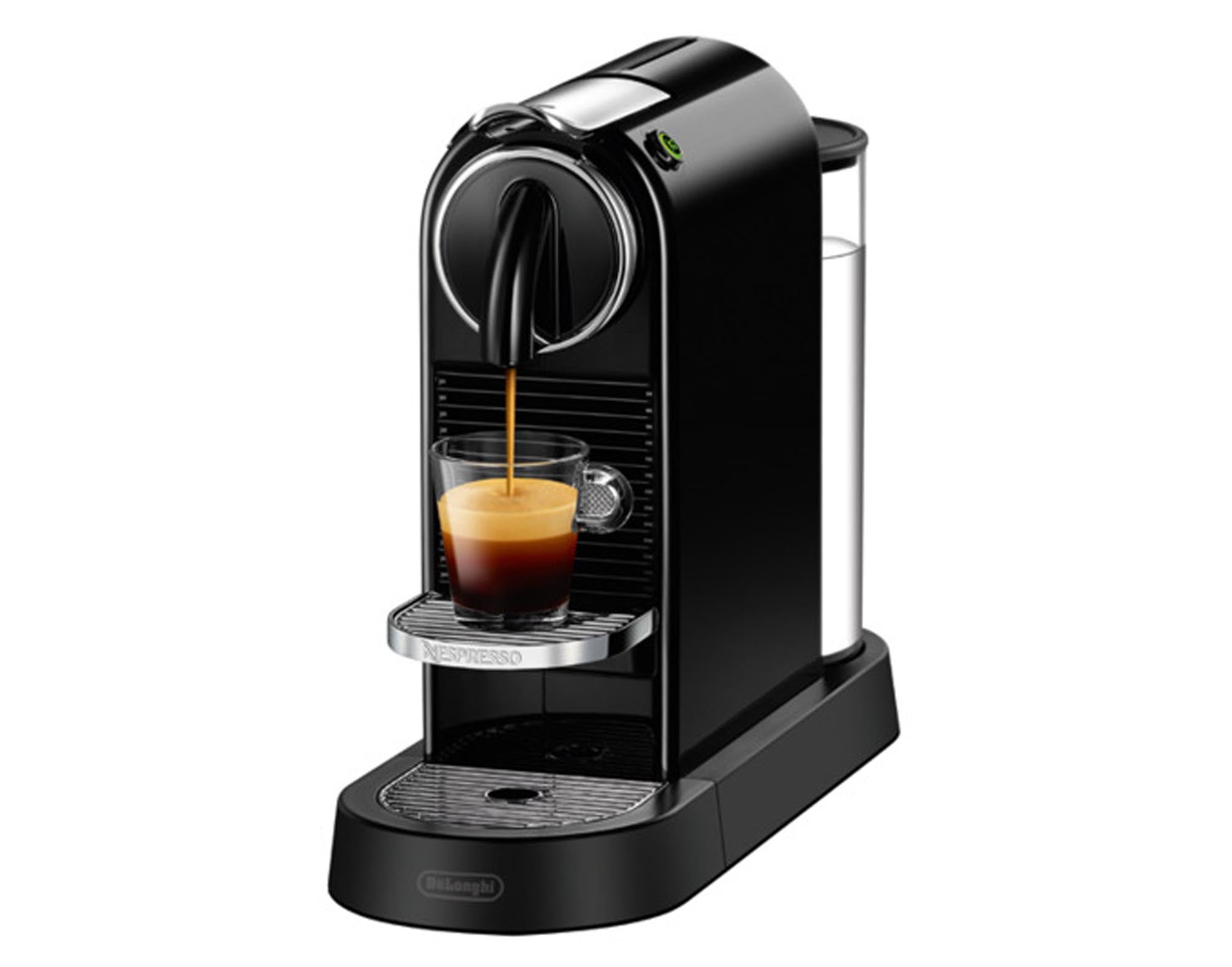 DELONGHI Nespresso Kaffeemaschine Citiz black in Black präsentiert im Onlineshop von KAQTU Design AG. Küchengerät ist von DELONGHI