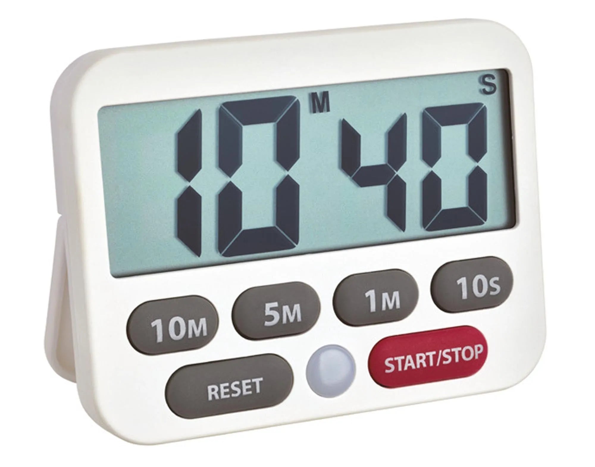 TFA Timer mit Stoppuhr digital weiss 9x9 cm in  präsentiert im Onlineshop von KAQTU Design AG. Küchengerät ist von TFA