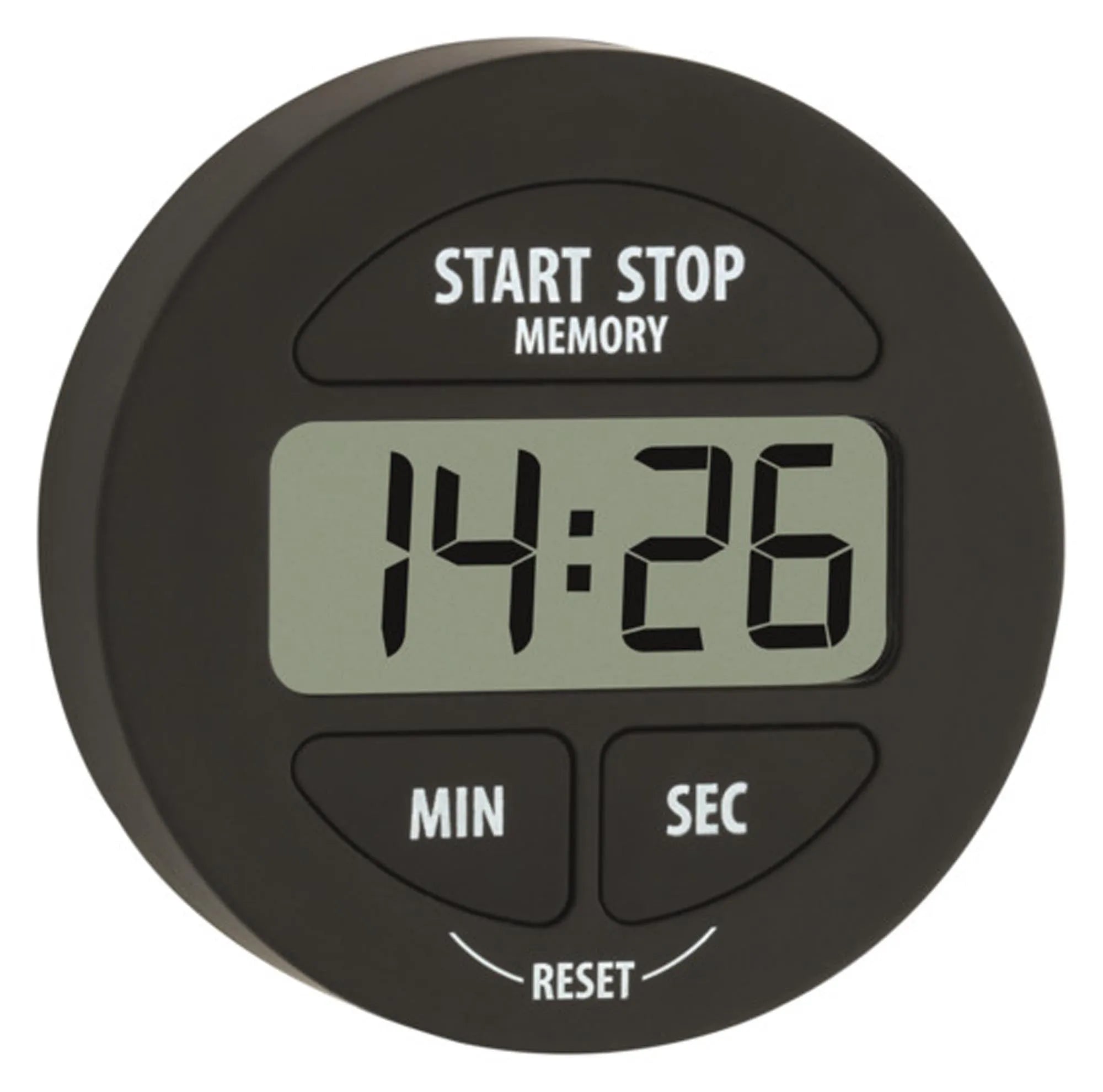 TFA Timer und Stoppuhr schwarz ø 5.5 cm in  präsentiert im Onlineshop von KAQTU Design AG. Küchengerät ist von TFA