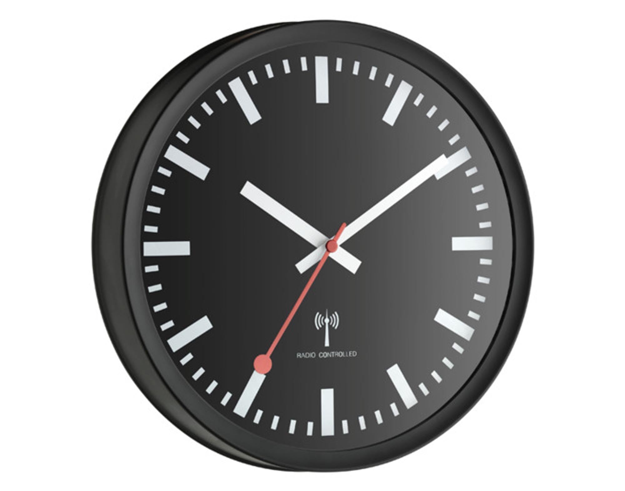 Stilvolle TFA Wanduhr Sweep ø 25 cm: modernes Design, geräuschlos, präzise Quarzwerk, ideal für Wohn- und Arbeitsräume.