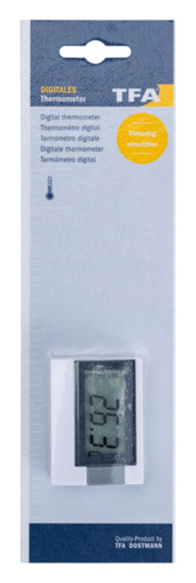 TFA Innenthermometer digital weiss