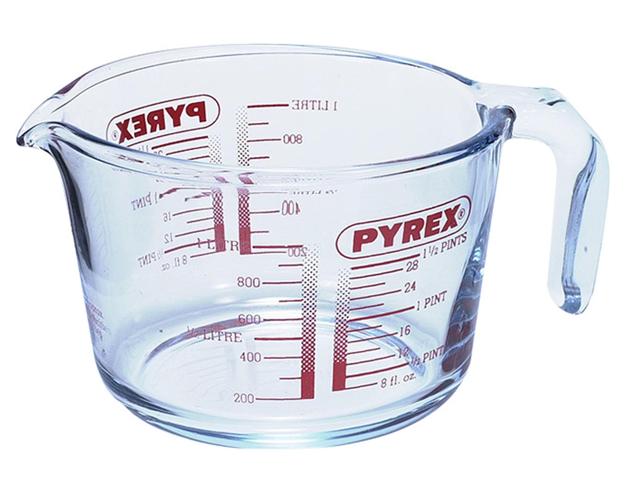 Messkrug mit Griff Glas 1 l in  präsentiert im Onlineshop von KAQTU Design AG. Küchenhelfer ist von PYREX