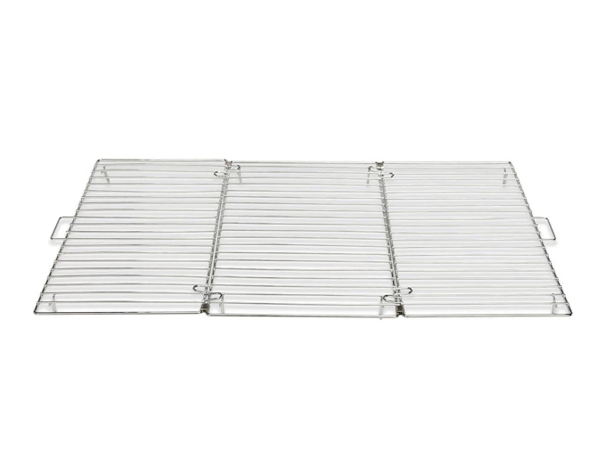 Faltbares Tortengitter Inox 46x32 cm von PATISSE: Rostfreier Edelstahl, platzsparend, ideal für Torten und Gebäck.