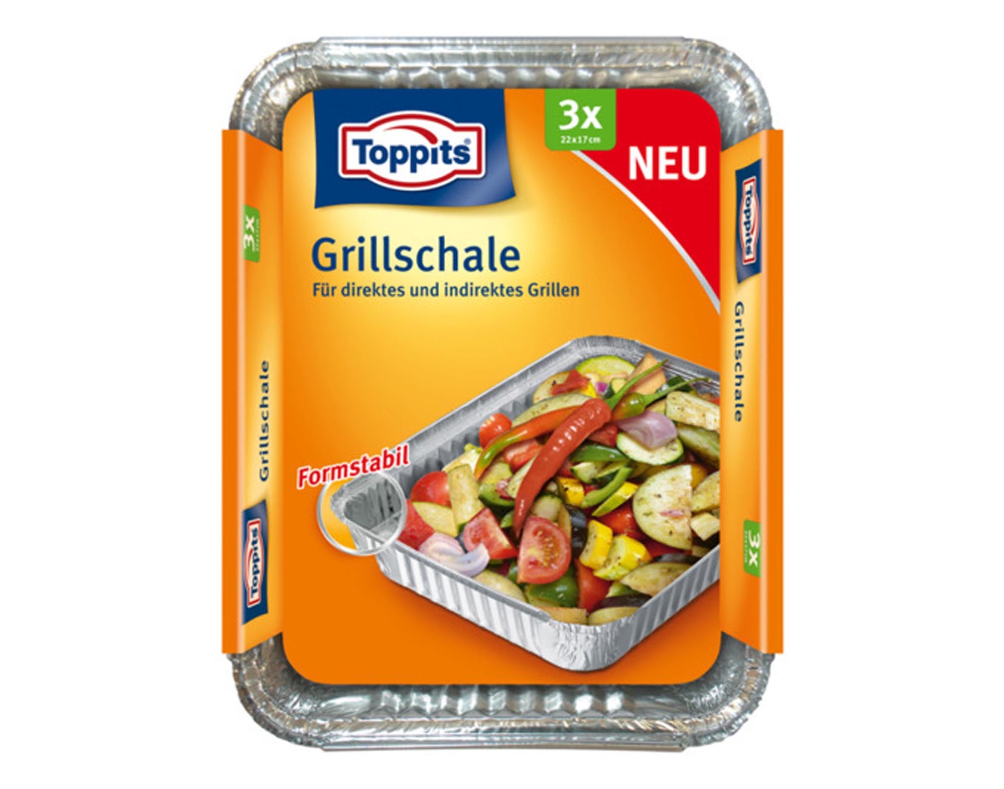 <tc>TOPPITS</tc> Grill tray aluminum 3 pieces