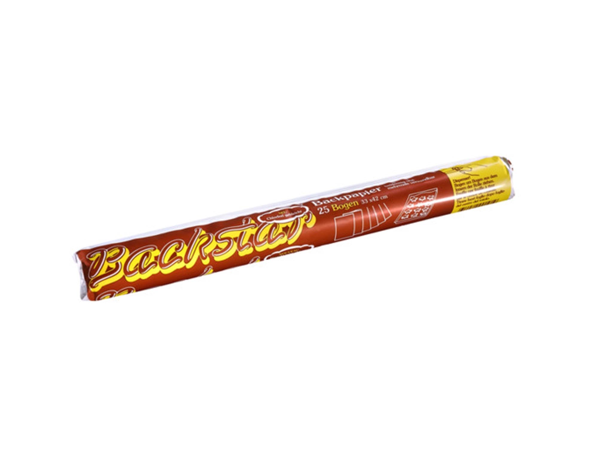 BACKSTAR Backpapier 25 Bögen 33x42 cm: Hitzebeständig, antihaftbeschichtet, robust und lebensmittelecht – ideal für perfekte Backergebnisse!