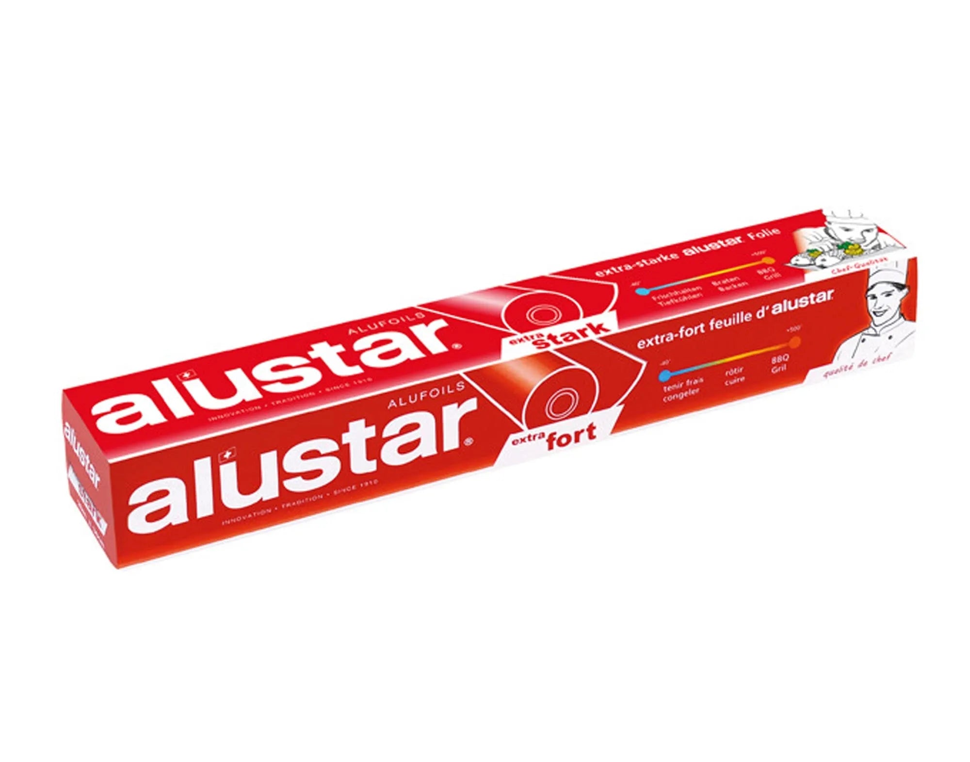 ALUSTAR Alufolie: 20m x 30cm, extra stark, reißfest, ideal zum Grillen & Aufbewahren. Schützt Frische & Geschmack. Vielseitig & einfach zu handhaben.