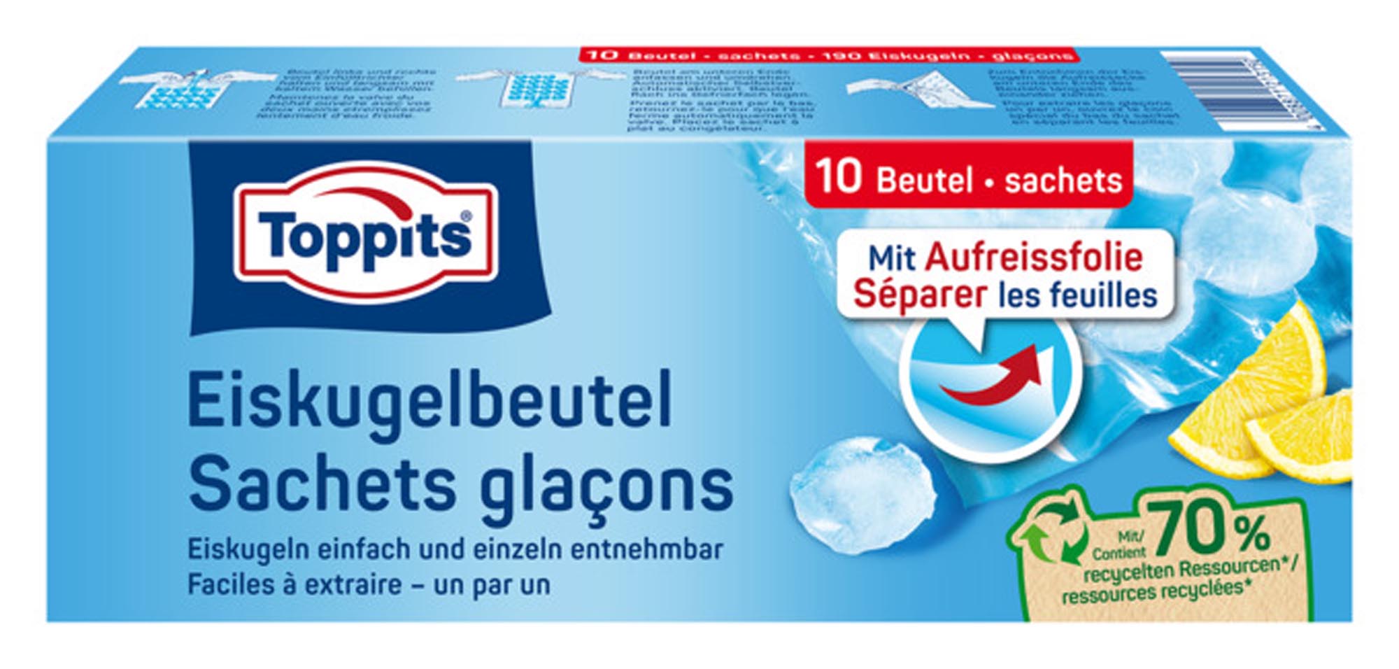 MELITTA Eiskugelbeutel 10 Stück für 9 Kugeln