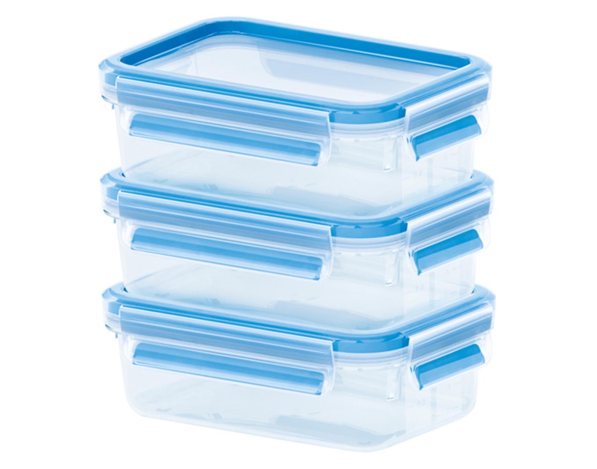 EMSA Dose Clip & Close 3 Stück blau 0.55 l in  präsentiert im Onlineshop von KAQTU Design AG. Aufbewahrungsdose ist von EMSA