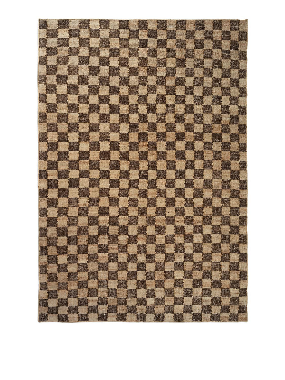 Check Wool Jute Teppich 200 x 300  in  Coffee/Natural präsentiert im Onlineshop von KAQTU Design AG. Teppich ist von Ferm Living