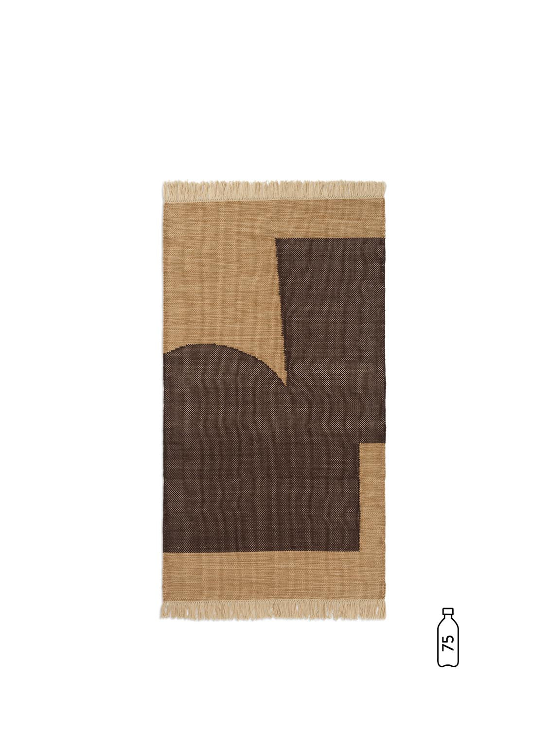 Forene-Teppich 80x140: Nachhaltig, aus recyceltem PET, handgewebt, modern, pflegeleicht, für Innen- und Aussenbereich.