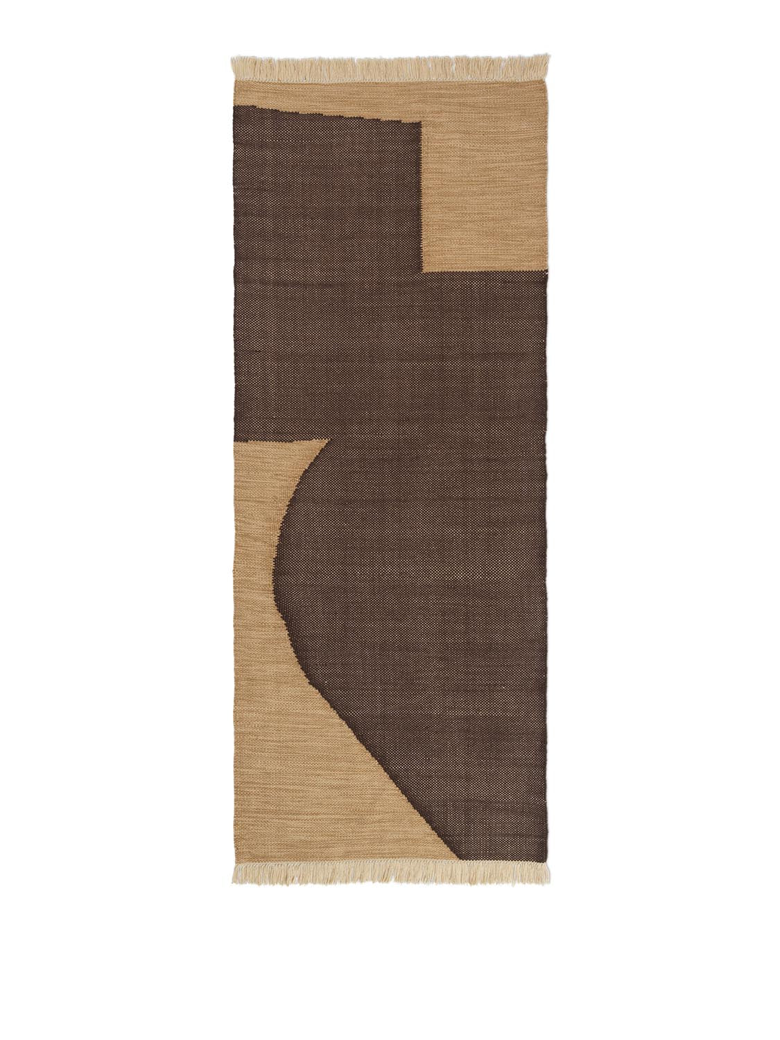 Der Forene Runner 80x200 von Ferm Living: Nachhaltiger Stil mit recyceltem PET, robust, pflegeleicht, ideal für drinnen & draussen.