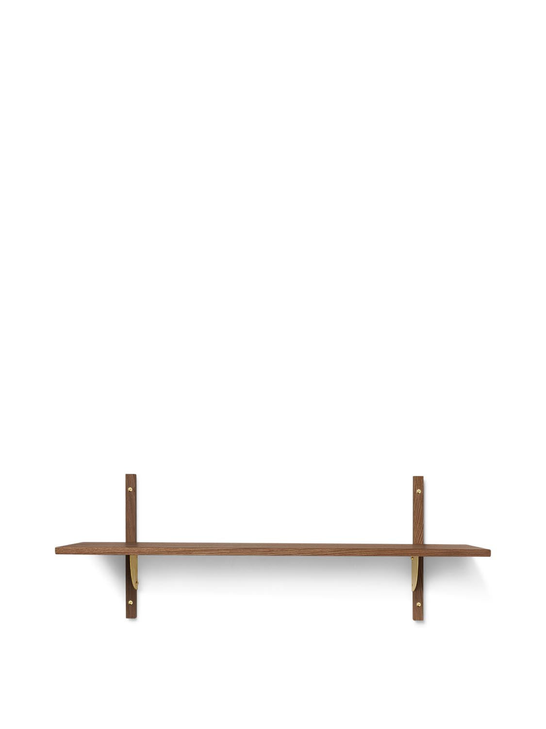 Sector Regal Single/Wide  in  Smoked Oak/Brass präsentiert im Onlineshop von KAQTU Design AG. Wandregal ist von Ferm Living