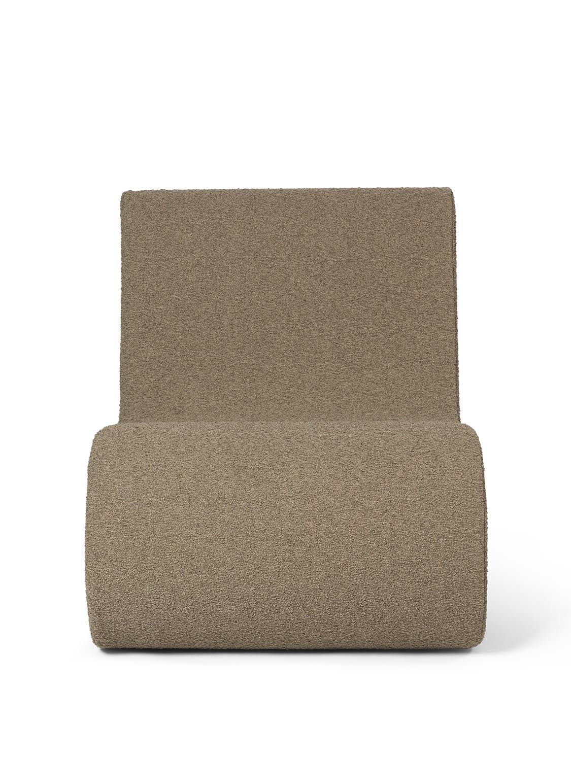 Elegantes, modulares Sofa mit Bouclé-Bezug, ideal für drinnen & draussen. Komfort & Stil vereint.