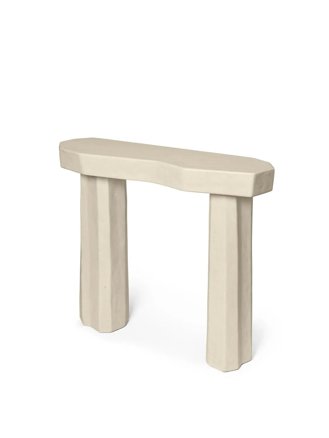 Staffa Console Table  in  Ivory präsentiert im Onlineshop von KAQTU Design AG. Beistelltisch ist von Ferm Living