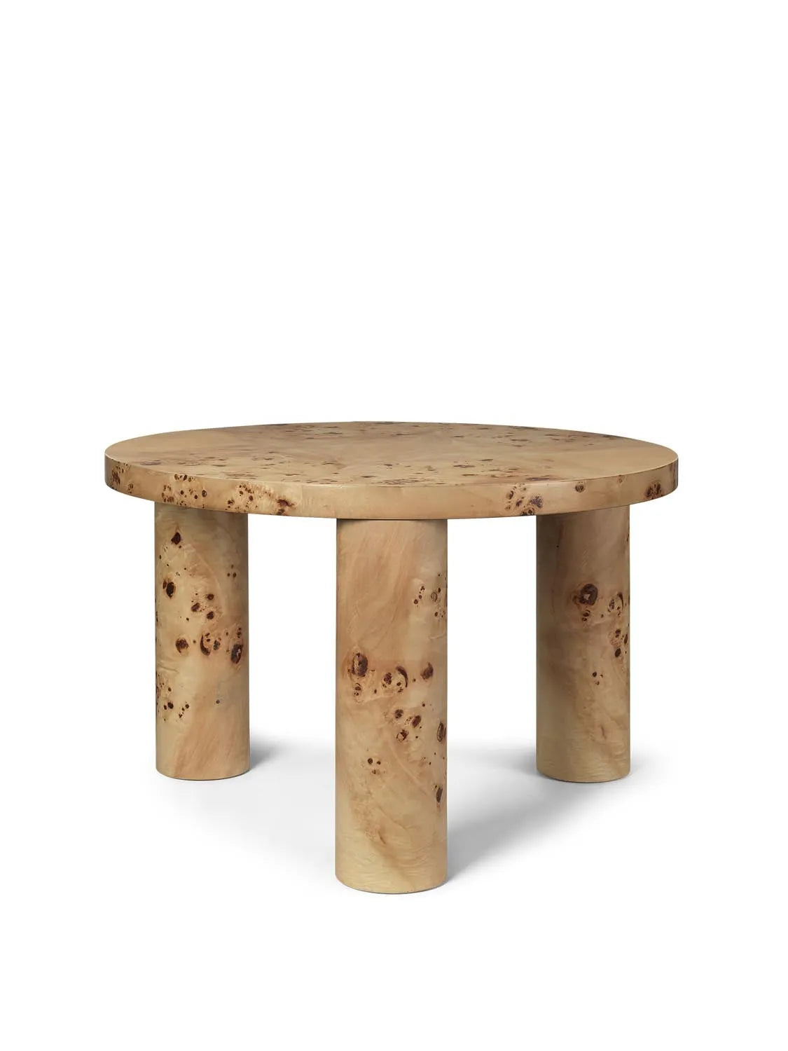 Post Coffee Table Small  in  Poplar Burl Veneer präsentiert im Onlineshop von KAQTU Design AG. Beistelltisch ist von Ferm Living