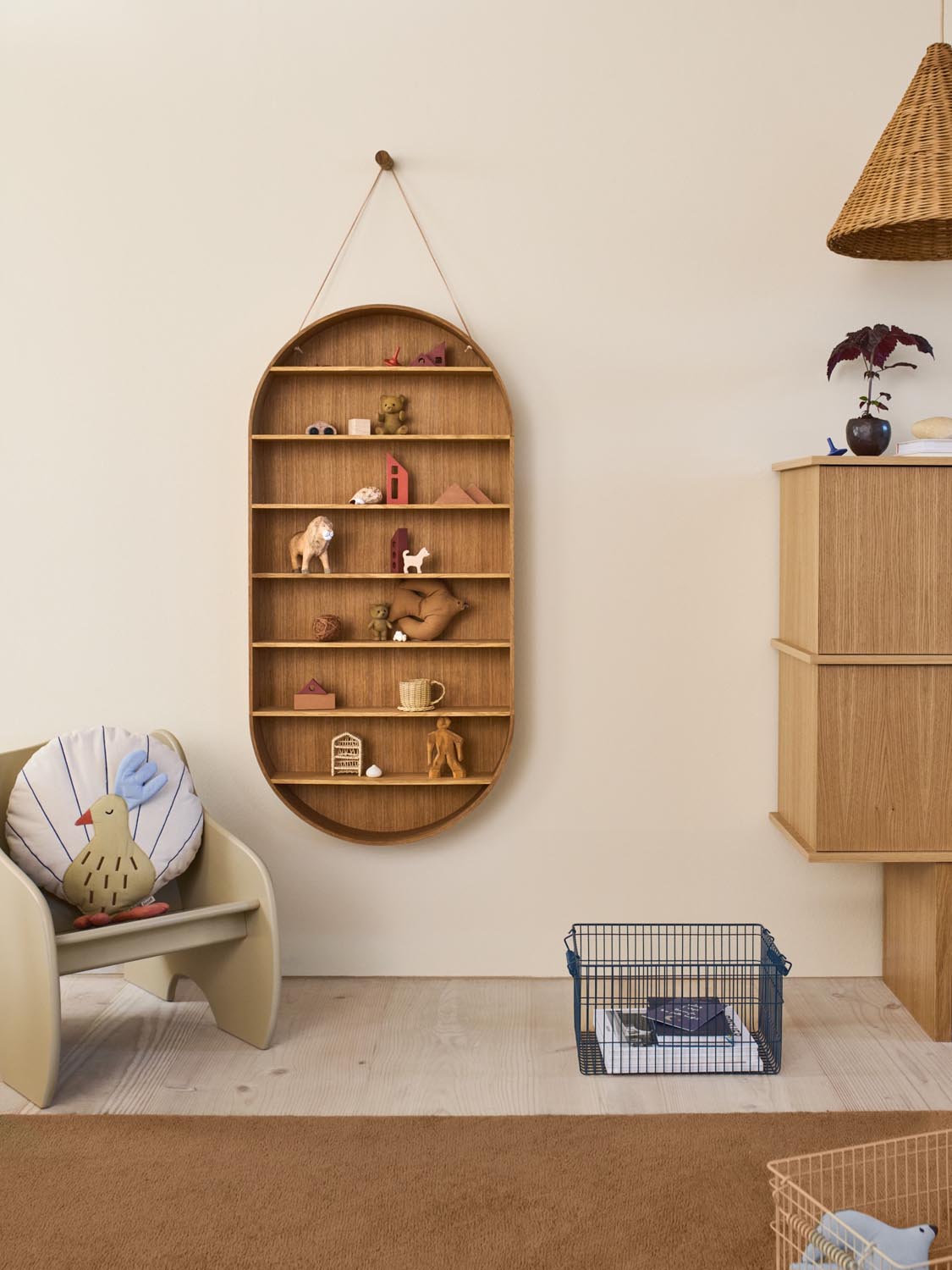 Cala Körbe von Ferm Living: Elegante Aufbewahrungslösung im Doppelpack.