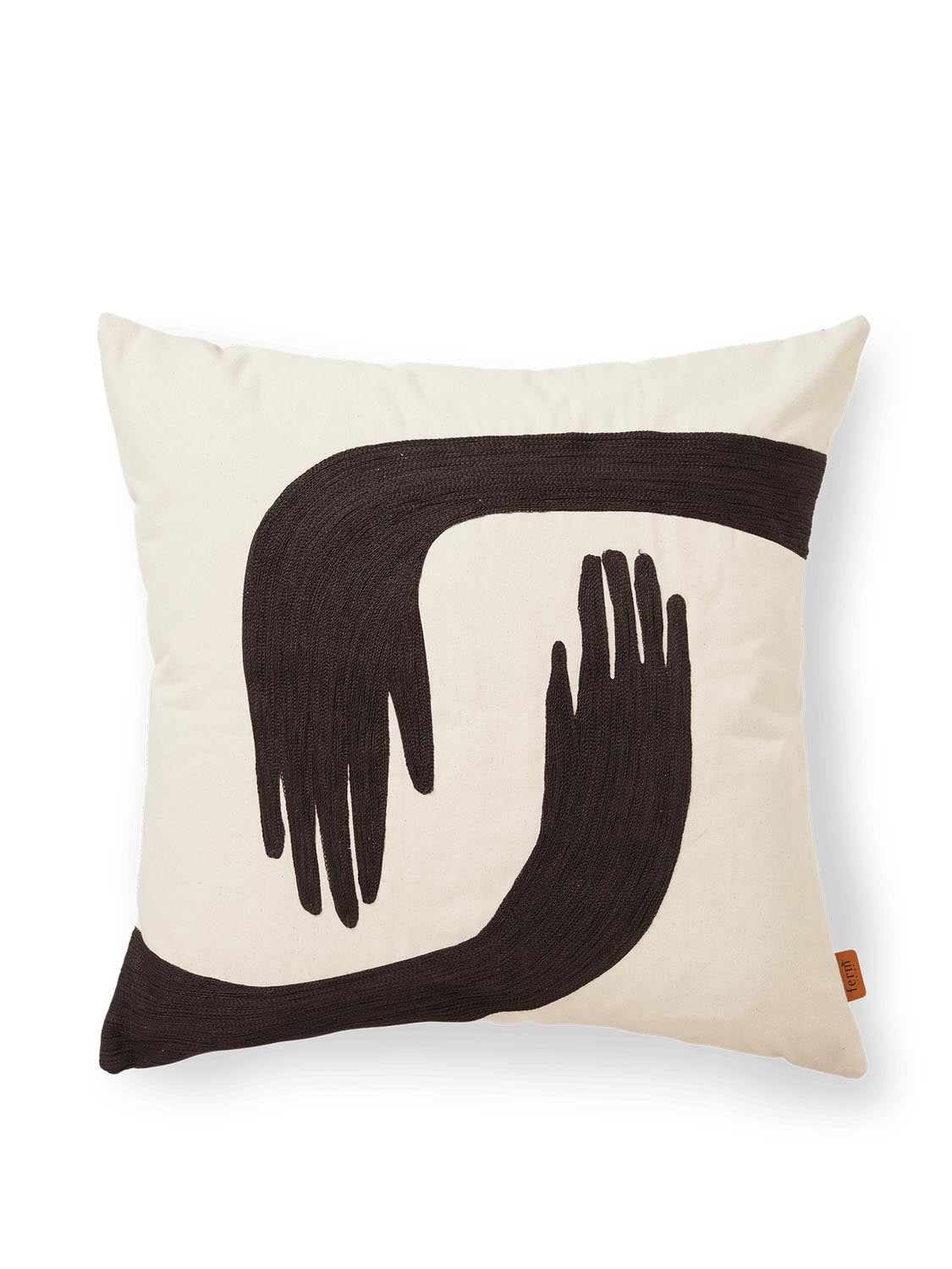 Pose Kissen  in  Coffee/Undyed präsentiert im Onlineshop von KAQTU Design AG. Deko Kissen ist von Ferm Living