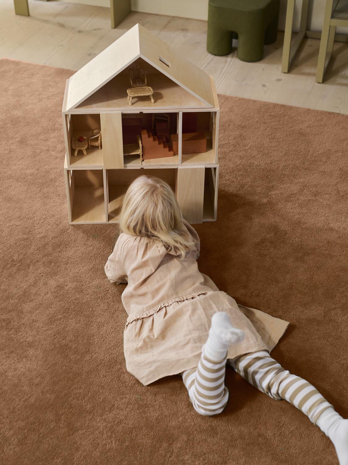 Toro stapelbar House  in  Natural präsentiert im Onlineshop von KAQTU Design AG. Objekte Kids ist von Ferm Living