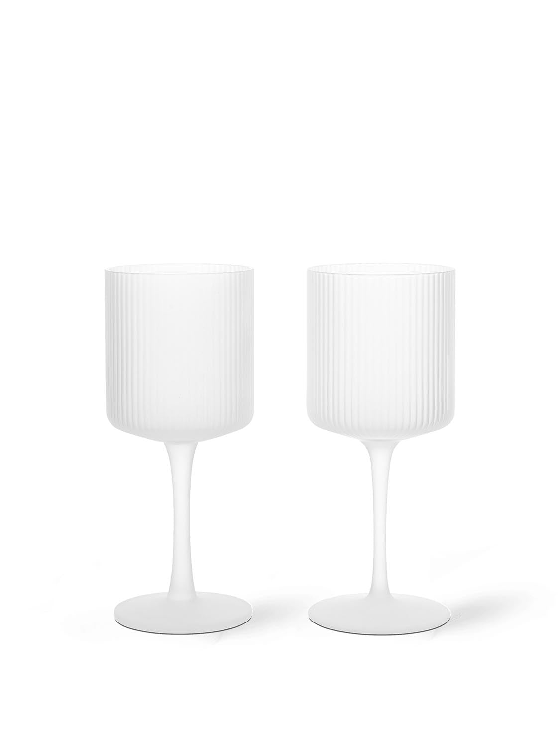 Elegante Ripple Gläser: Stilvoller Genuss für Weissweinliebhaber.