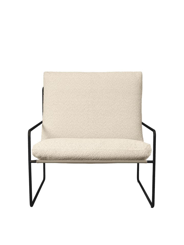 Desert 1-Sitzer in Schwarz/Weiss präsentiert im Onlineshop von KAQTU Design AG. Outdoor-Sessel ist von Ferm Living
