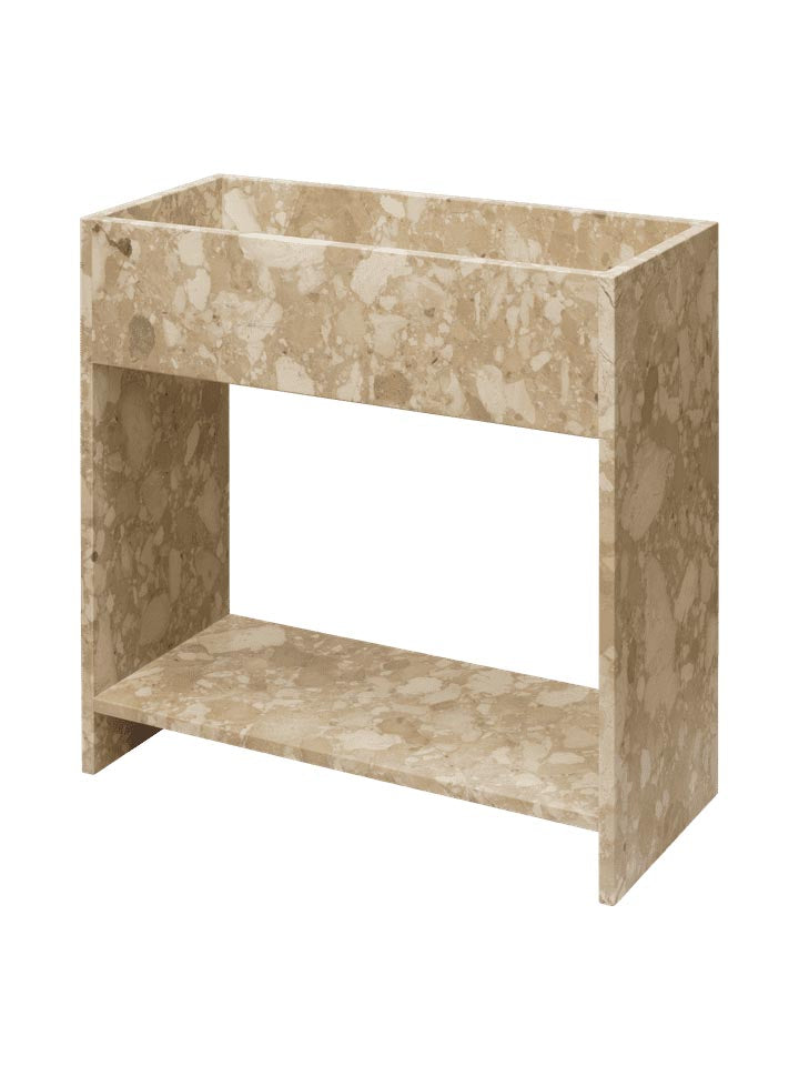 Stone Plant Box in Sand präsentiert im Onlineshop von KAQTU Design AG. Pflanzentopf Outdoor ist von Ferm Living