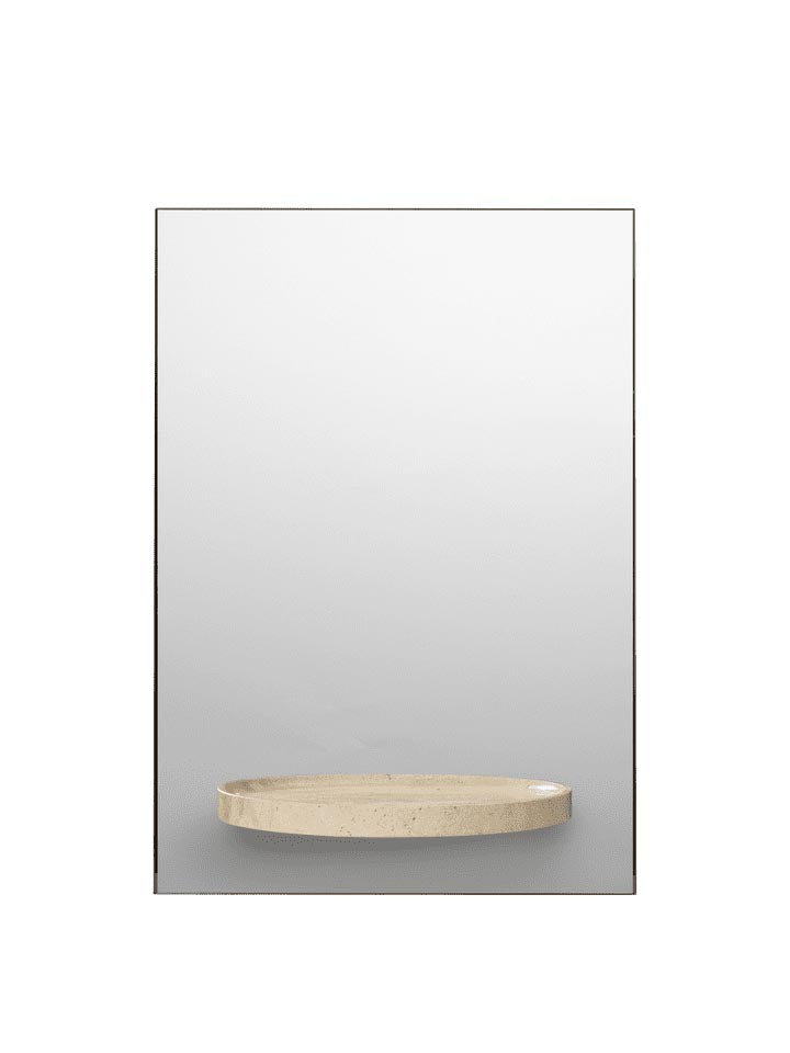 Symmetry Spiegel in Travertin präsentiert im Onlineshop von KAQTU Design AG. Spiegel ist von Ferm Living