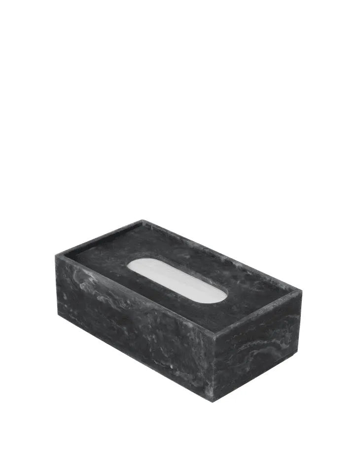Mist Taschentuchbox in Holzkohle präsentiert im Onlineshop von KAQTU Design AG. Badzubehör ist von Ferm Living