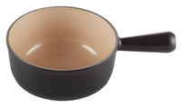 LE CREUSET Fonduecaquelon schwarz sand ø 18 cm