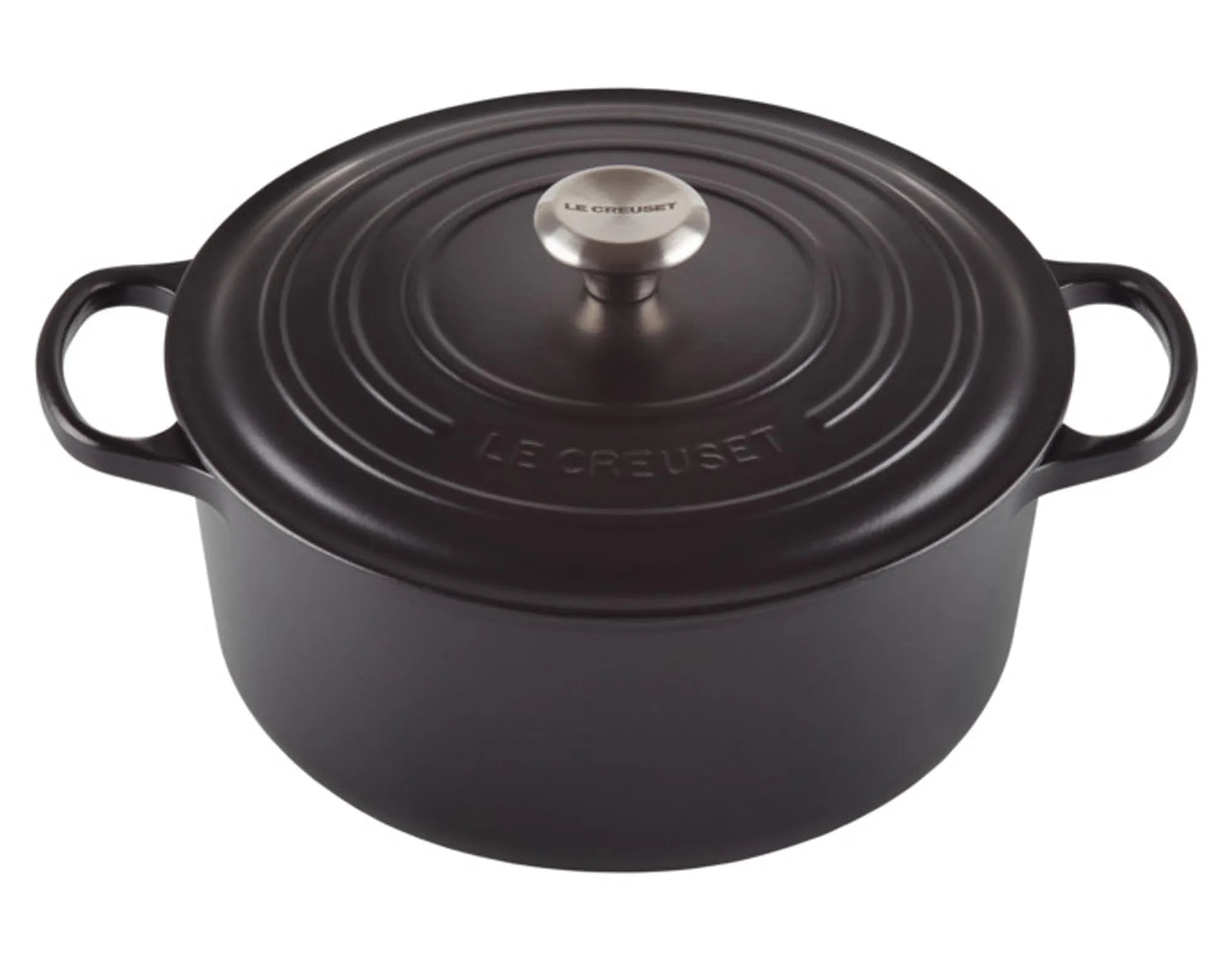 Bräter Signature rund 22 cm in Schwarz präsentiert im Onlineshop von KAQTU Design AG. Topf ist von LE CREUSET