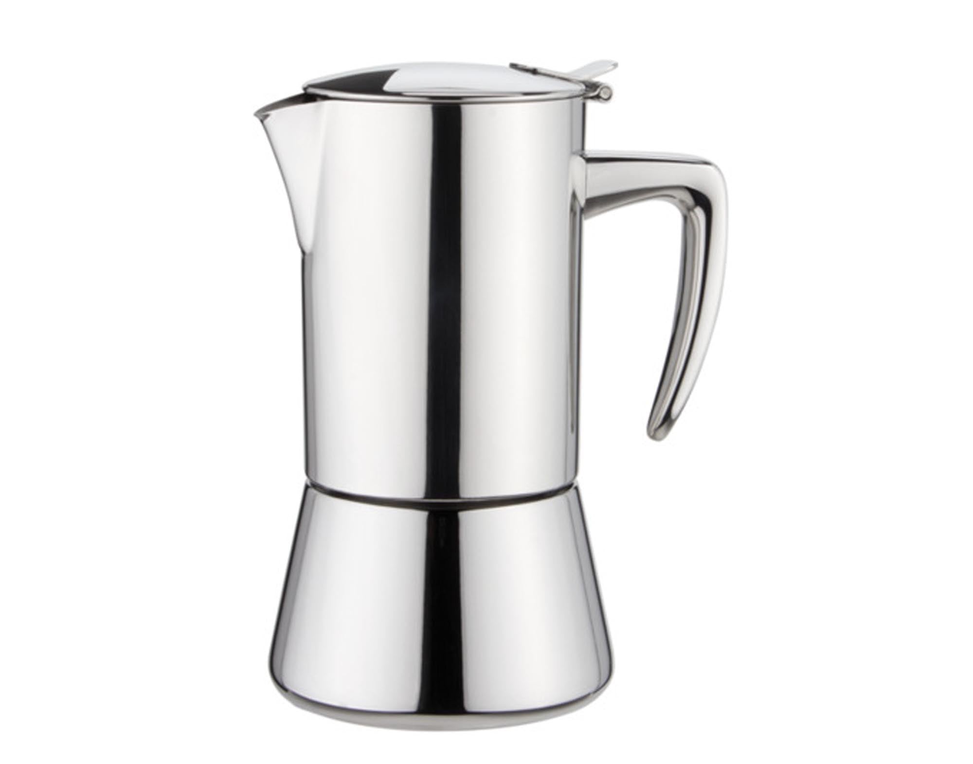Entdecken Sie den FOREVER Kaffeezubereiter Miss Diamond Inox für 2 Tassen. Hochwertiger Edelstahl, einfache Handhabung und aromatischer Kaffeegenuss!