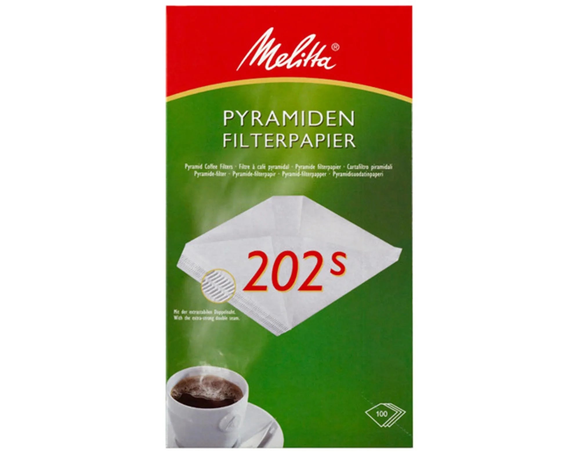 Pyramidenpapierfilter 202S 100 Stück in  präsentiert im Onlineshop von KAQTU Design AG. Küchenhelfer ist von MELITTA