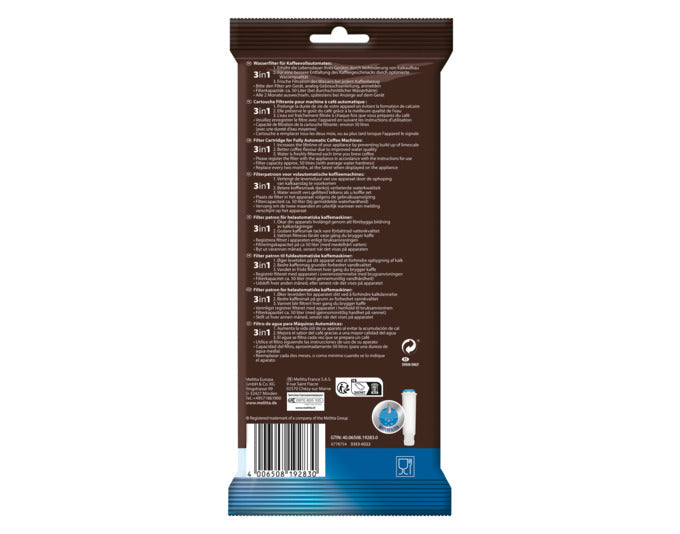MELITTA Pro Aqua Wasserfilterpatrone: Optimale Wasserqualität für aromatischen Kaffeegenuss, reduziert Kalk und verbessert den Geschmack.
