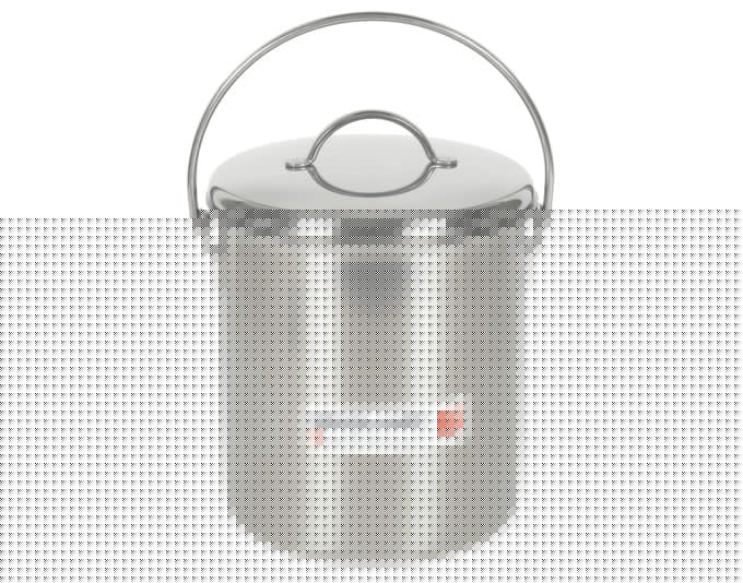NOSER Milchkessel mit Deckel Inox 3 Liter in  präsentiert im Onlineshop von KAQTU Design AG. Küchenhelfer ist von NOSER-INOX