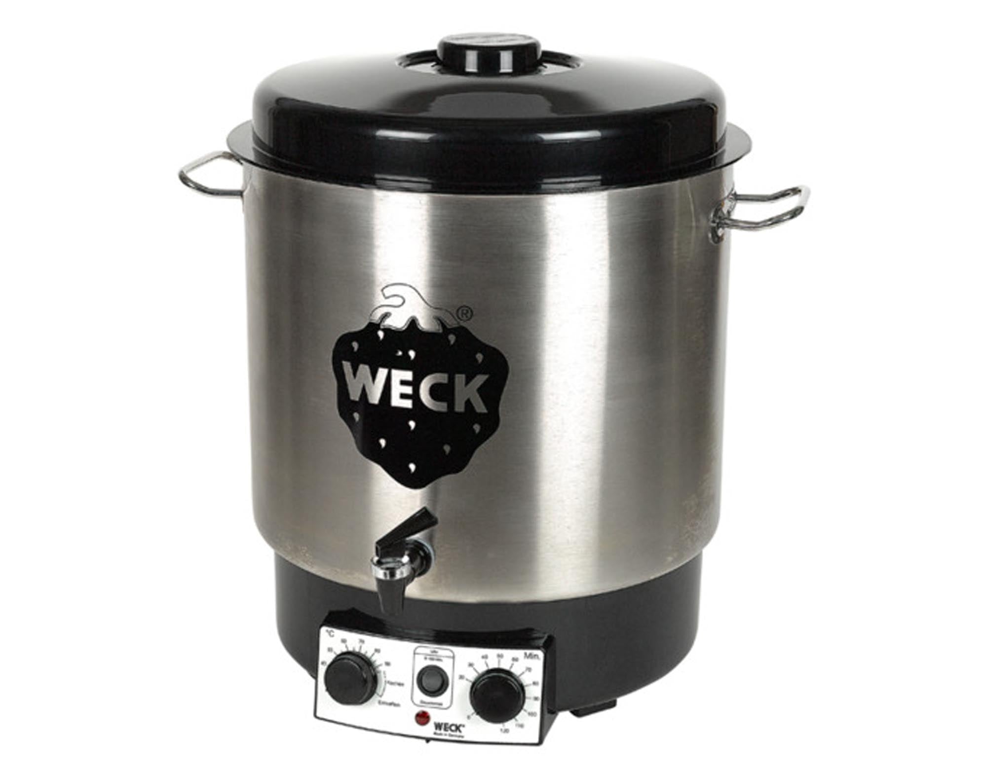 WECK Sterilisiertopf Vollautomatik Inox mit Hahn 30 l in  präsentiert im Onlineshop von KAQTU Design AG. Topf ist von WECK