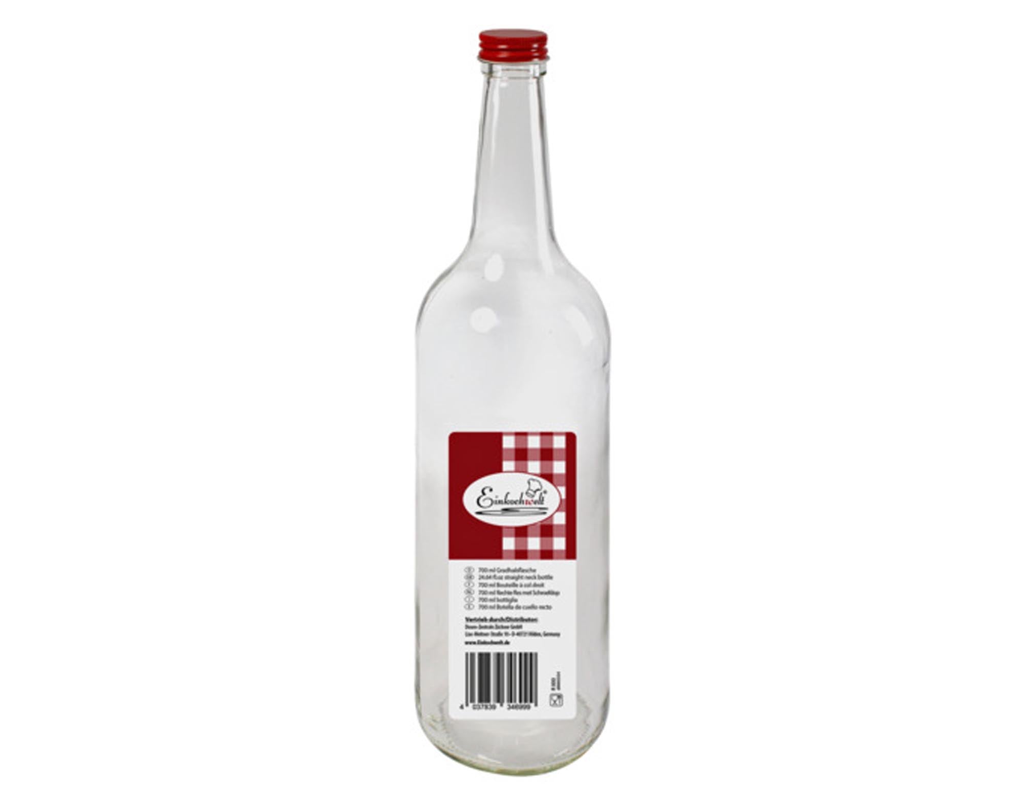 Entdecken Sie die EINKOCHWELT Glasflasche mit Schraubverschluss (700 ml) – ideal für Säfte, Smoothies und mehr. Hochwertig, umweltfreundlich und spülmaschinenfest!