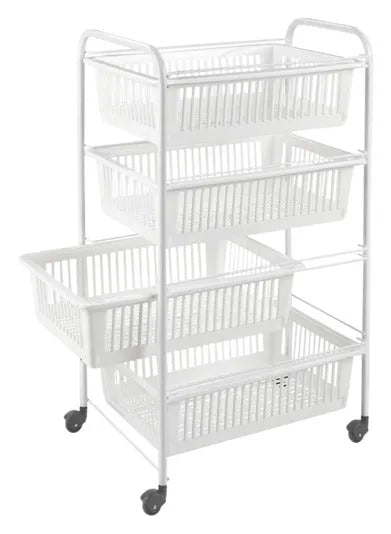 METALTEX Gemüsewagen Jumbo weiss in  präsentiert im Onlineshop von KAQTU Design AG. Servierwagen ist von METALTEX