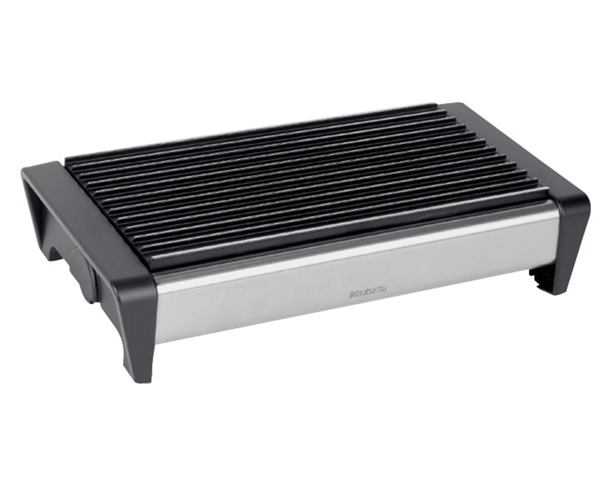 BRABANTIA Plattenwärmer matt steel 2-flammig in  präsentiert im Onlineshop von KAQTU Design AG. Küchengerät ist von BRABANTIA