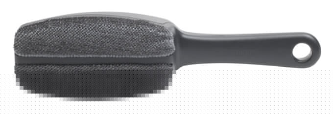 Praktische Textilbürste von BRABANTIA in Dunkelgrau, 24,5 cm lang, ideal für die Pflege und Reinigung von Kleidung und Stoffen.