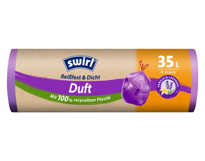 SWIRL Abfallsäcke Vanille Lavendel 35 in  präsentiert im Onlineshop von KAQTU Design AG. Haushaltshilfen ist von SWIRL