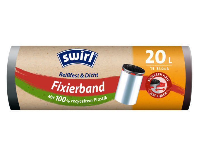 SWIRL Abfallsäcke Elastik mit Zugband 60 l in  präsentiert im Onlineshop von KAQTU Design AG. Haushaltshilfen ist von SWIRL