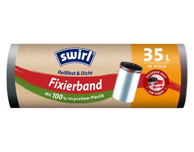 SWIRL Abfallsäcke Elastik Band 35 l in  präsentiert im Onlineshop von KAQTU Design AG. Haushaltshilfen ist von SWIRL
