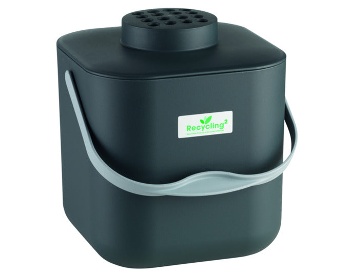 MÜLLEX Kompostbehälter Pot mit Filter schwarz 5 l in  präsentiert im Onlineshop von KAQTU Design AG. Gartenutensilien ist von MÜLLEX