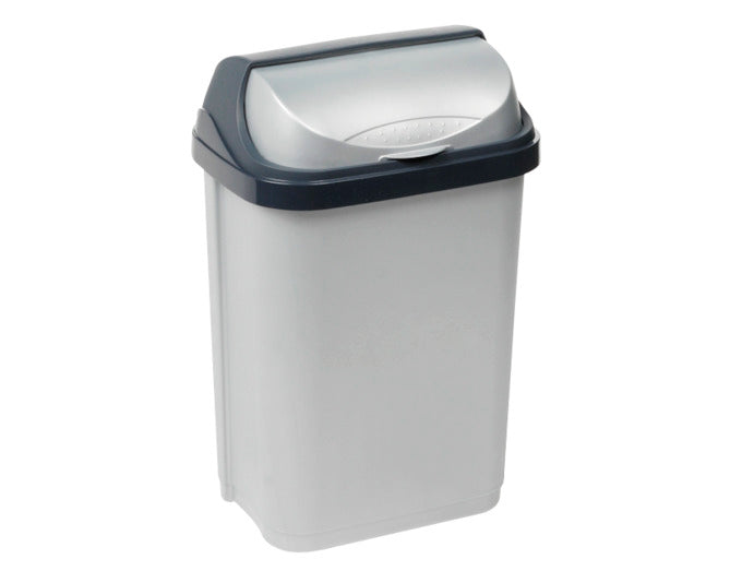 KEEEPER Abfalleimer rasmus silber 50 l 29.5x39x67.5 cm in  präsentiert im Onlineshop von KAQTU Design AG. Mülleimer ist von KEEEPER