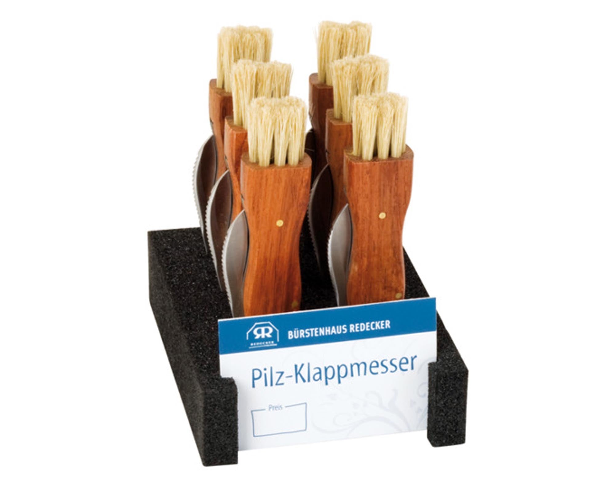 REDECKER Champignon Klappmesser Display mit 6 Stück in  präsentiert im Onlineshop von KAQTU Design AG. Küchenmesser ist von REDECKER