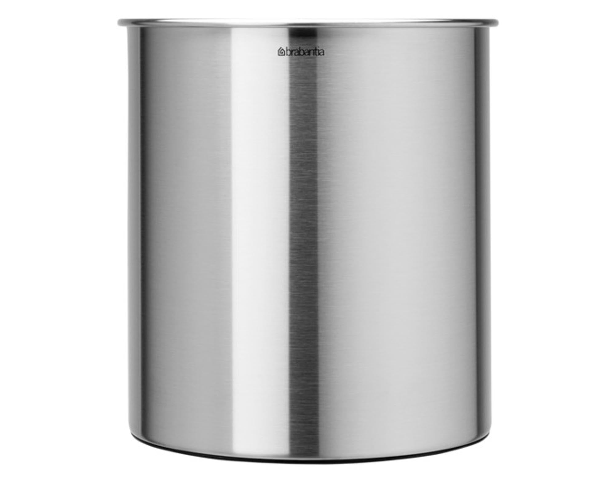 Papierkorb matt steel 7 l in  präsentiert im Onlineshop von KAQTU Design AG. Papierkorb ist von BRABANTIA